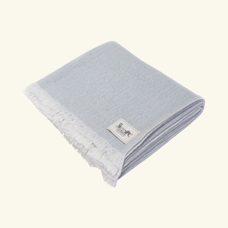 1. Handwoven alpaca & cashmere throw | OCEAN