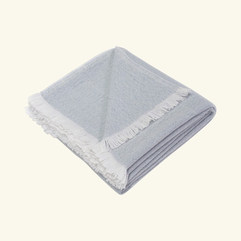 2. Handwoven alpaca & cashmere throw | OCEAN