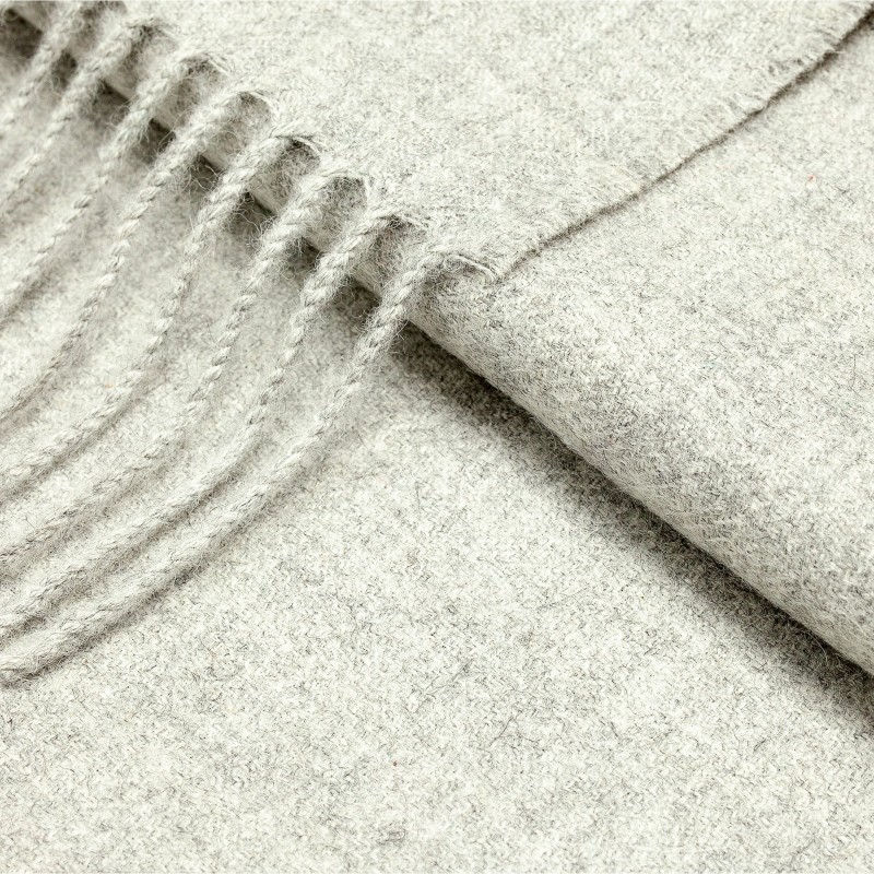 2. Classic Throw 100% Baby Alpaca | SILVER