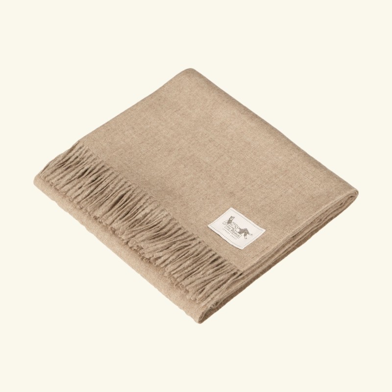 1. Classic Throw 100% Baby Alpaca | BEIGE