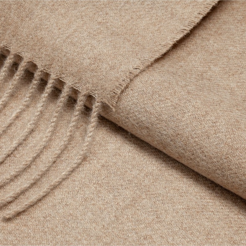 2. Classic Throw 100% Baby Alpaca | BEIGE