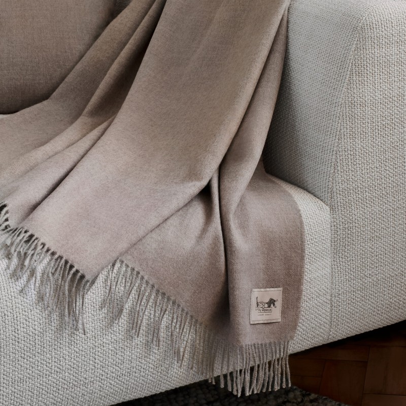 3. Classic Throw 100% Baby Alpaca | BEIGE