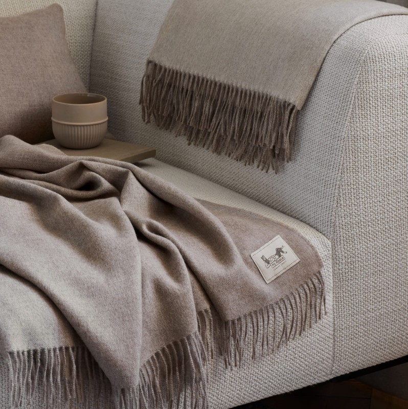 4. Classic Throw 100% Baby Alpaca | BEIGE