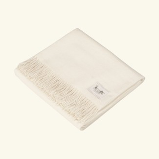 Classic Throw 100% Baby Alpaca - Ivory