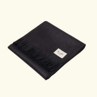 Classic Throw 100% Baby Alpaca - Black