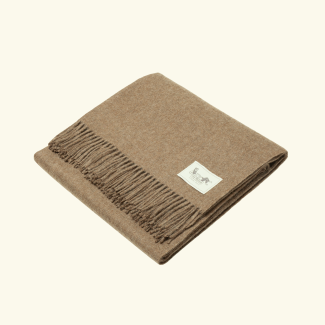 Classic Throw 100% Baby Alpaca - Mocha