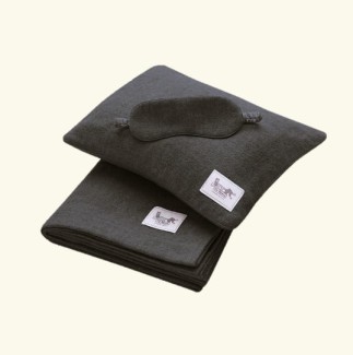 Travel set 100% baby alpaca dark - grey 