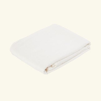 Linen fitted sheet | VANILLA CLOUD