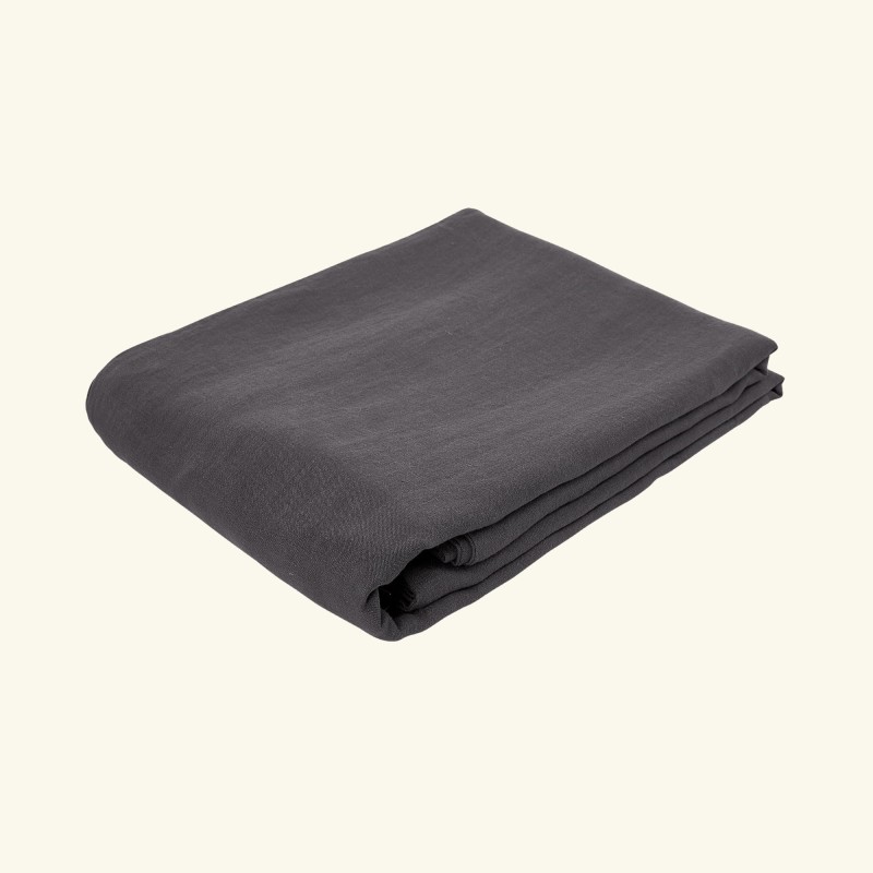 Linen fitted sheet | SMOKE GREY