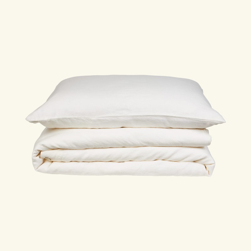 2. Linen duvet cover | VANILLA CLOUD