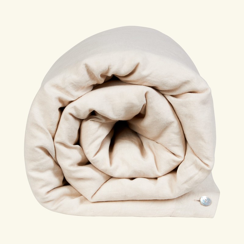 Linen duvet cover - sandy beach