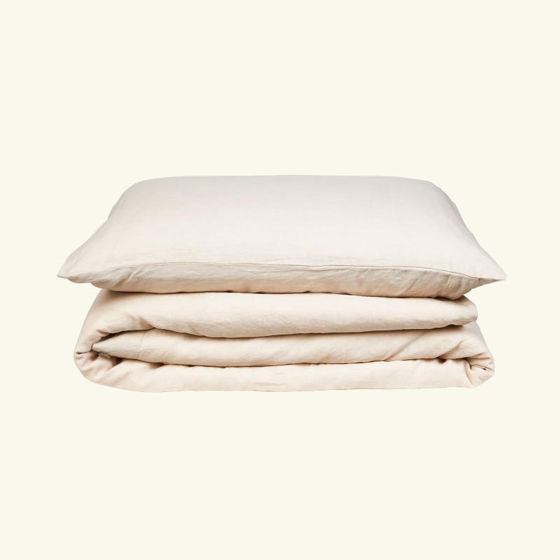 Linen duvet cover - sandy beach