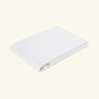 Fitted sheet in cotton percale | WHITE CLOUD