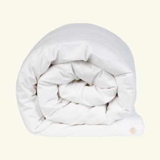 Duvet cover in cotton percale | WHITE CLOUD