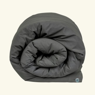 Duvet cover in cotton percale | ROCK GREY