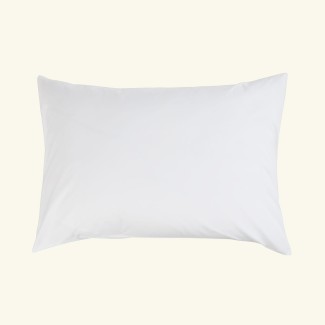 Pillowcase in cotton percale | WHITE CLOUD