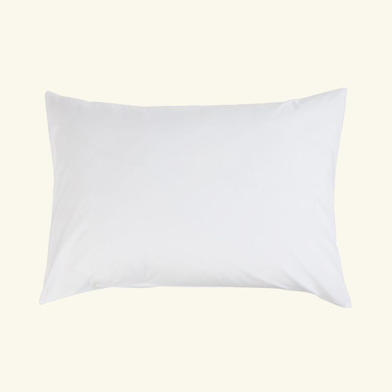 1. Pillowcase in cotton percale | WHITE CLOUD