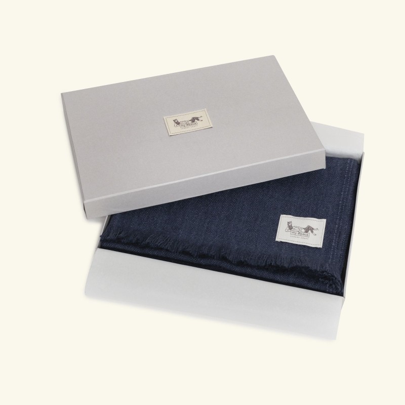 Hand-woven alpaca, cashmere & merino wool shawl | INDYGO