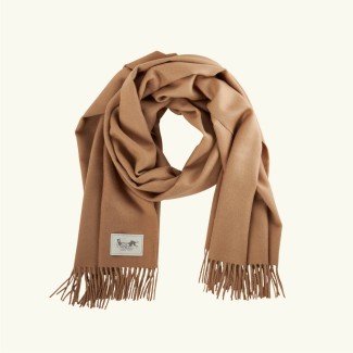 Classic baby alpaca shawl camel