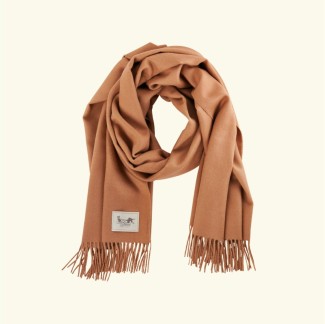 Classic baby alpaca shawl desert rose