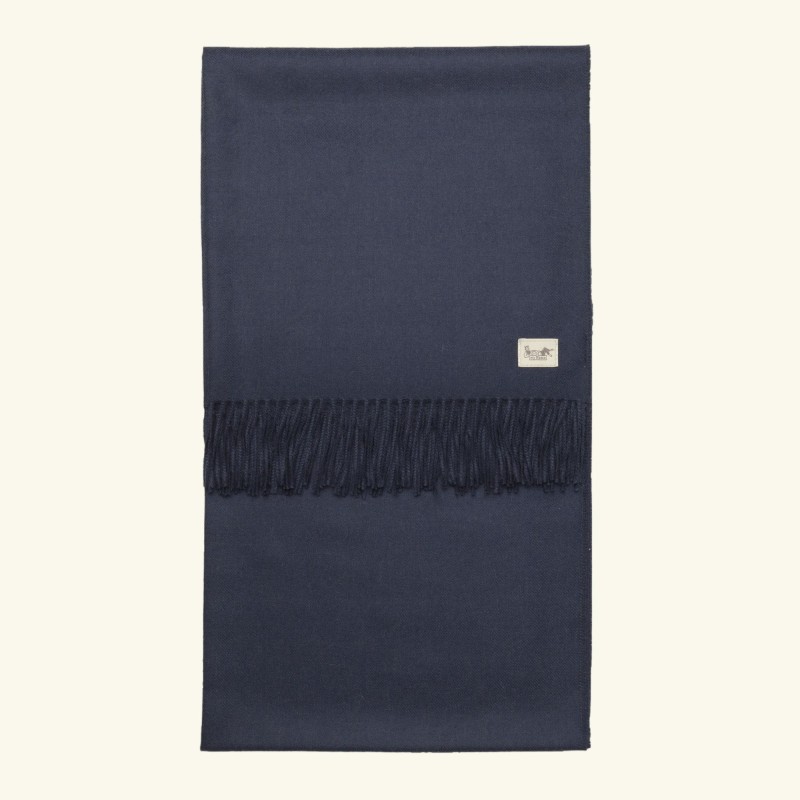 Classic baby alpaca shawl indigo