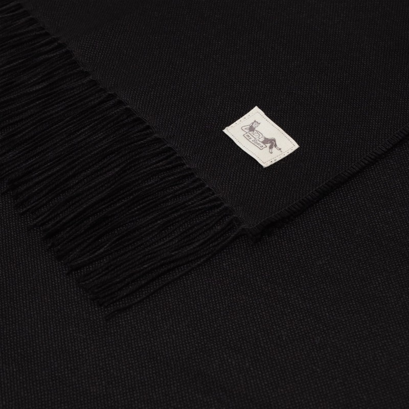 Summer baby alpaca shawl black