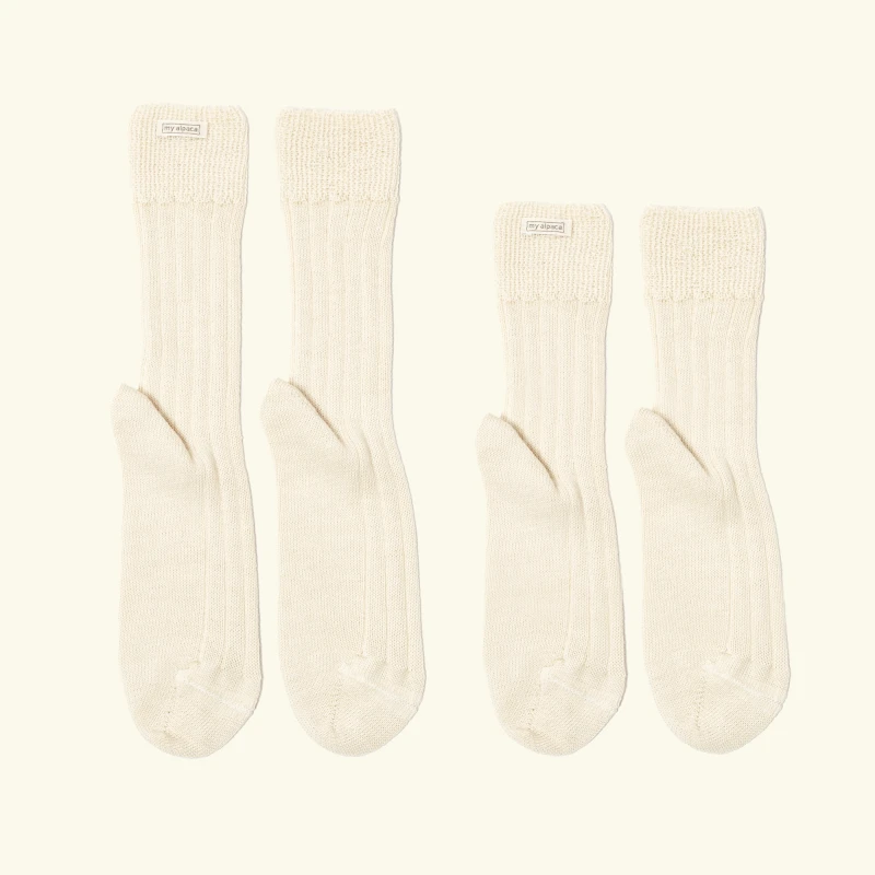 2. Alpaca Bed Socks | IVORY