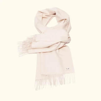 Suri baby alpaca shawl cream rose