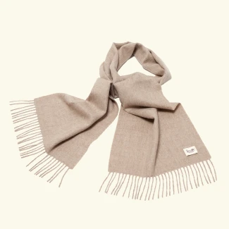 Classic baby alpaca scarf beige