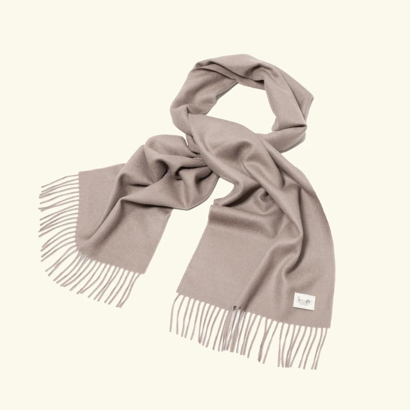Classic baby alpaca scarf gray