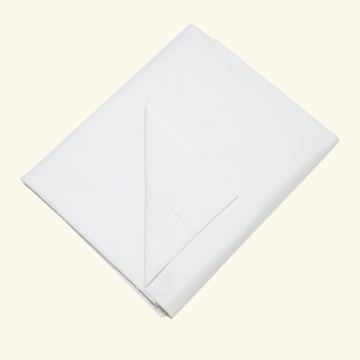 Top sheet in cotton percale | WHITE CLOUD