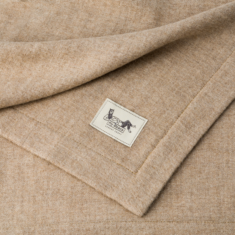 Kids’ blanket 100% baby alpaca | BEIGE
