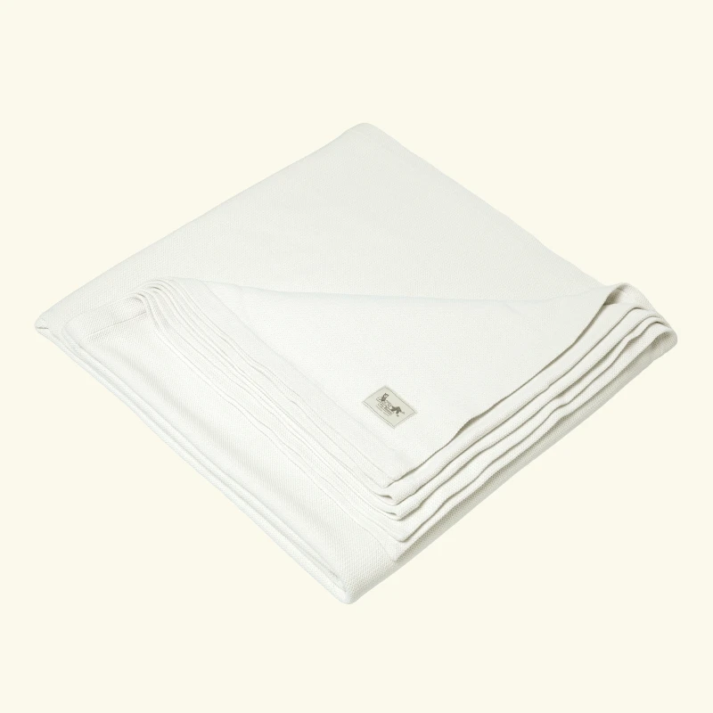 2. Stonewashed woven cotton bedspread | VANILLA