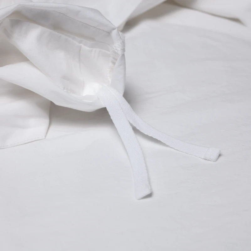 6. Duvet cover in cotton percale | WHITE CLOUD