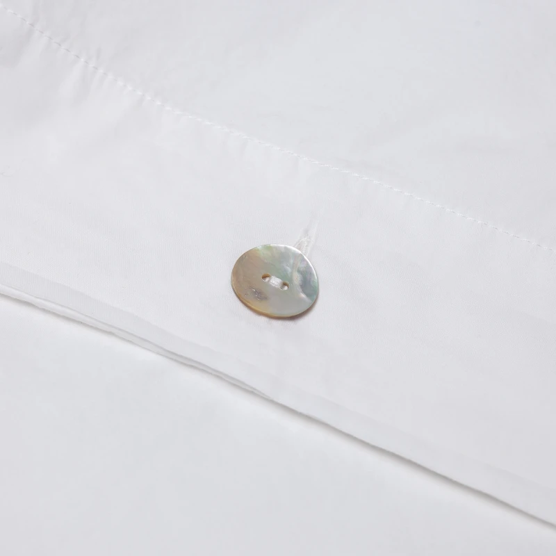 5. Duvet cover in cotton percale | WHITE CLOUD