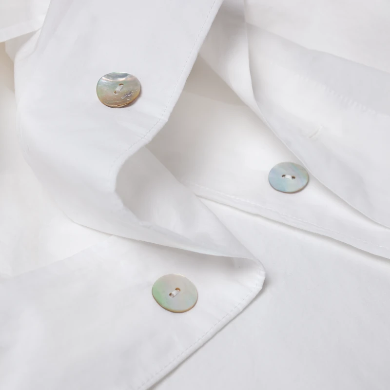 4. Duvet cover in cotton percale | WHITE CLOUD