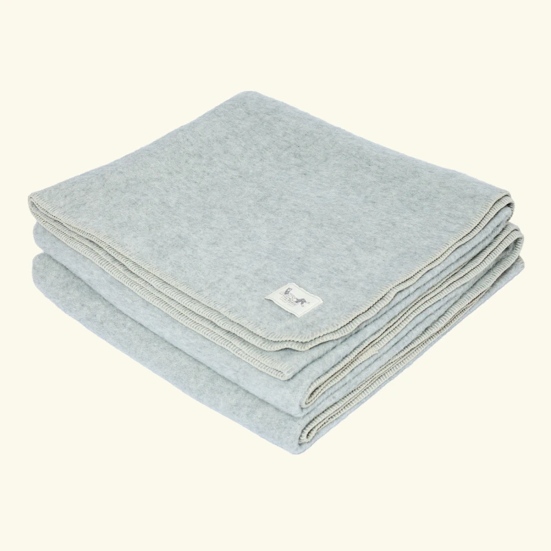 1. Alpaca & wool bedspread | NATURAL SILVER
