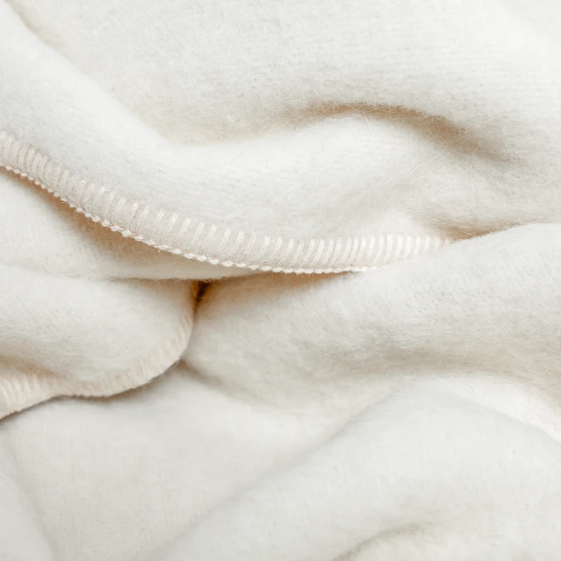 4. Alpaca & wool bedspread | IVORY