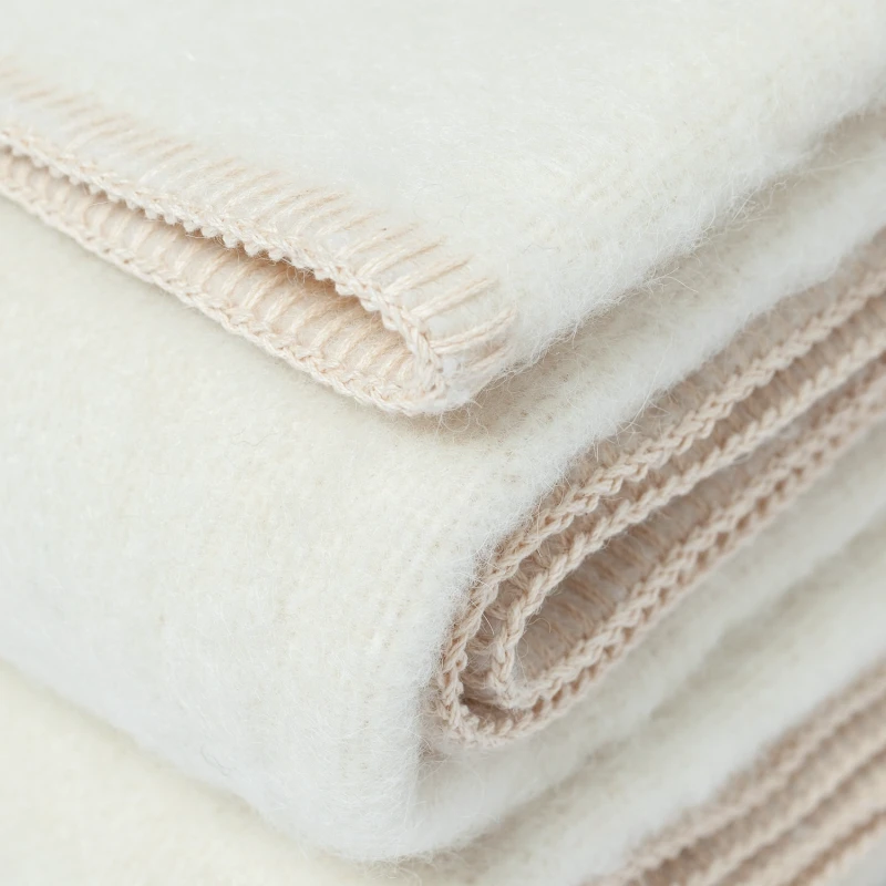 2. Alpaca & wool bedspread | IVORY