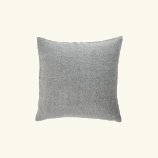 Classic baby alpaca decorative cushion | SILVER