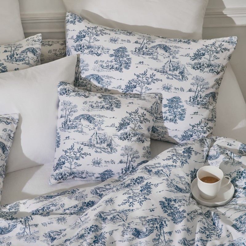 Pillowcase in cotton satin, Toile de MyAlpaca