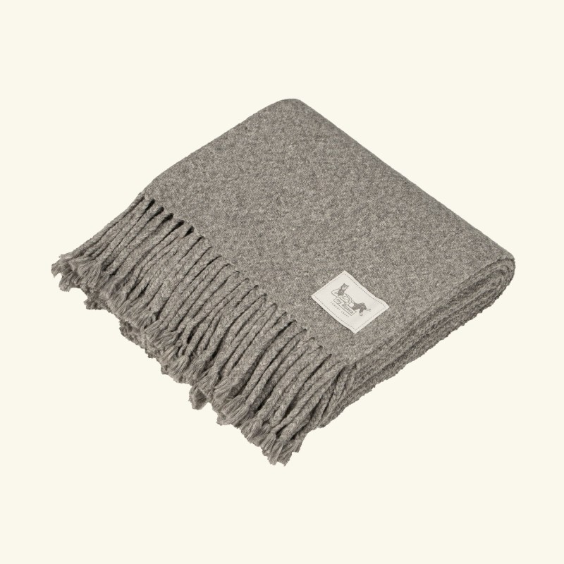 1. Baby Alpaca & Organic Cotton Throw | NATURAL GREY