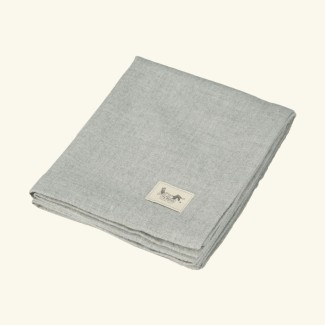 Kids’ blanket 100% baby alpaca | SILVER