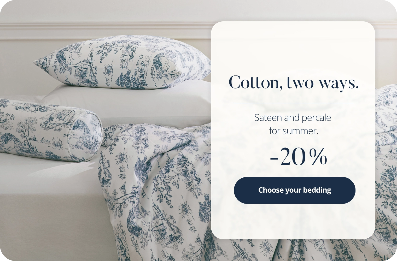 Satin and Percale for summer